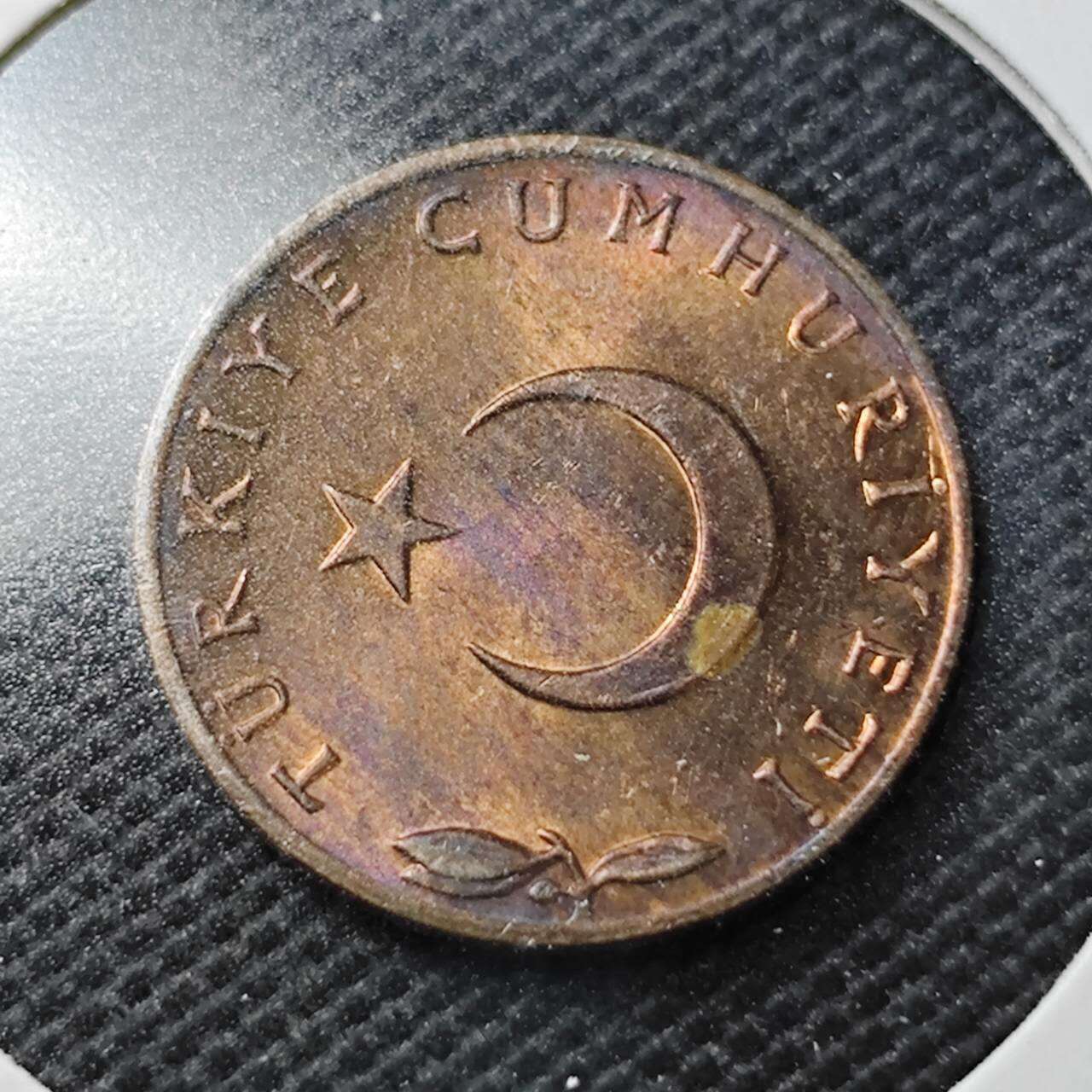 KK钱币收藏小铺  第356场  2月预留时间 周末发货  土耳其铜币 好品5库鲁