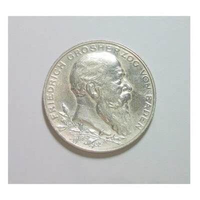 【银】德国巴登1902年 腓特烈一世登基50周年2马克银币 爽品 - 【银】德国巴登1902年 腓特烈一世登基50周年2马克银币 爽品