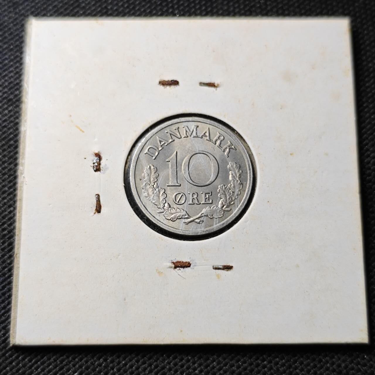 KK钱币收藏小铺  第356场  2月预留时间 周末发货  1972丹麦10欧尔 好品