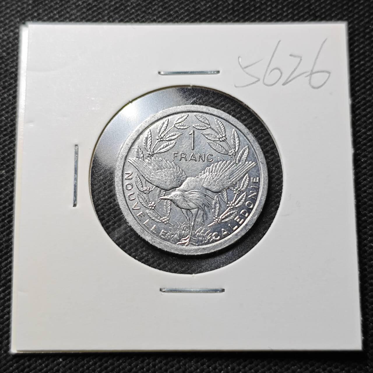 KK钱币收藏小铺  第356场  2月预留时间 周末发货  1983法属新喀里多尼亚1法郎