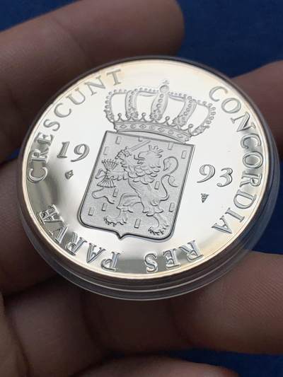 《竞宝斋》第430场 周日，周一，周二 3场连拍 （全场包邮） 荷兰经典复刻币 1993年重装武士1杜卡特精制币