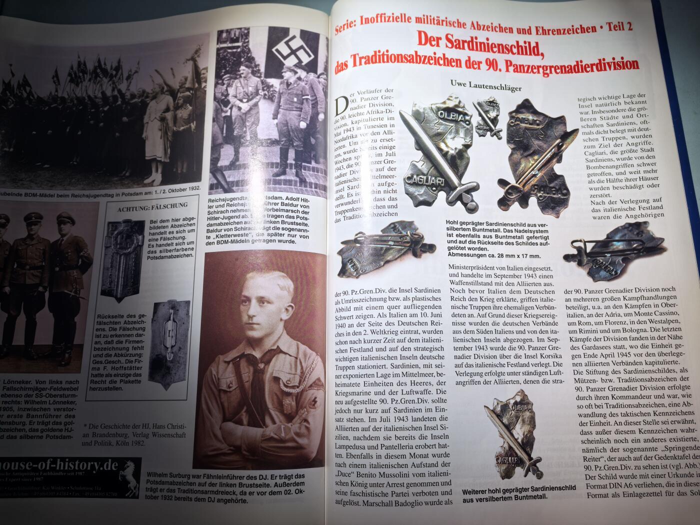 盛世勋华——号角文化勋章邮票专场拍卖第284期 德国出版 Militaria-Magazin杂志 2009年11/12月刊总第141期 58页