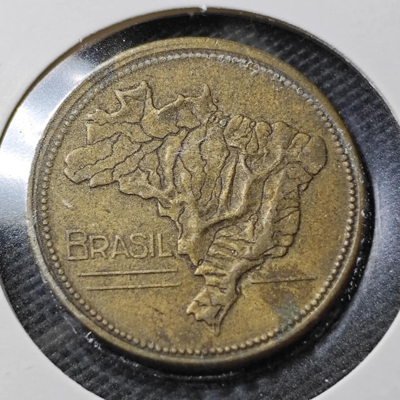 KK钱币收藏小铺  第356场  2月预留时间 周末发货  巴西1克鲁塞罗铜币