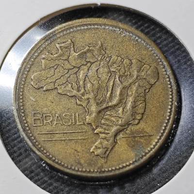 KK钱币收藏小铺  第356场  2月预留时间 周末发货 -  巴西1克鲁塞罗铜币
