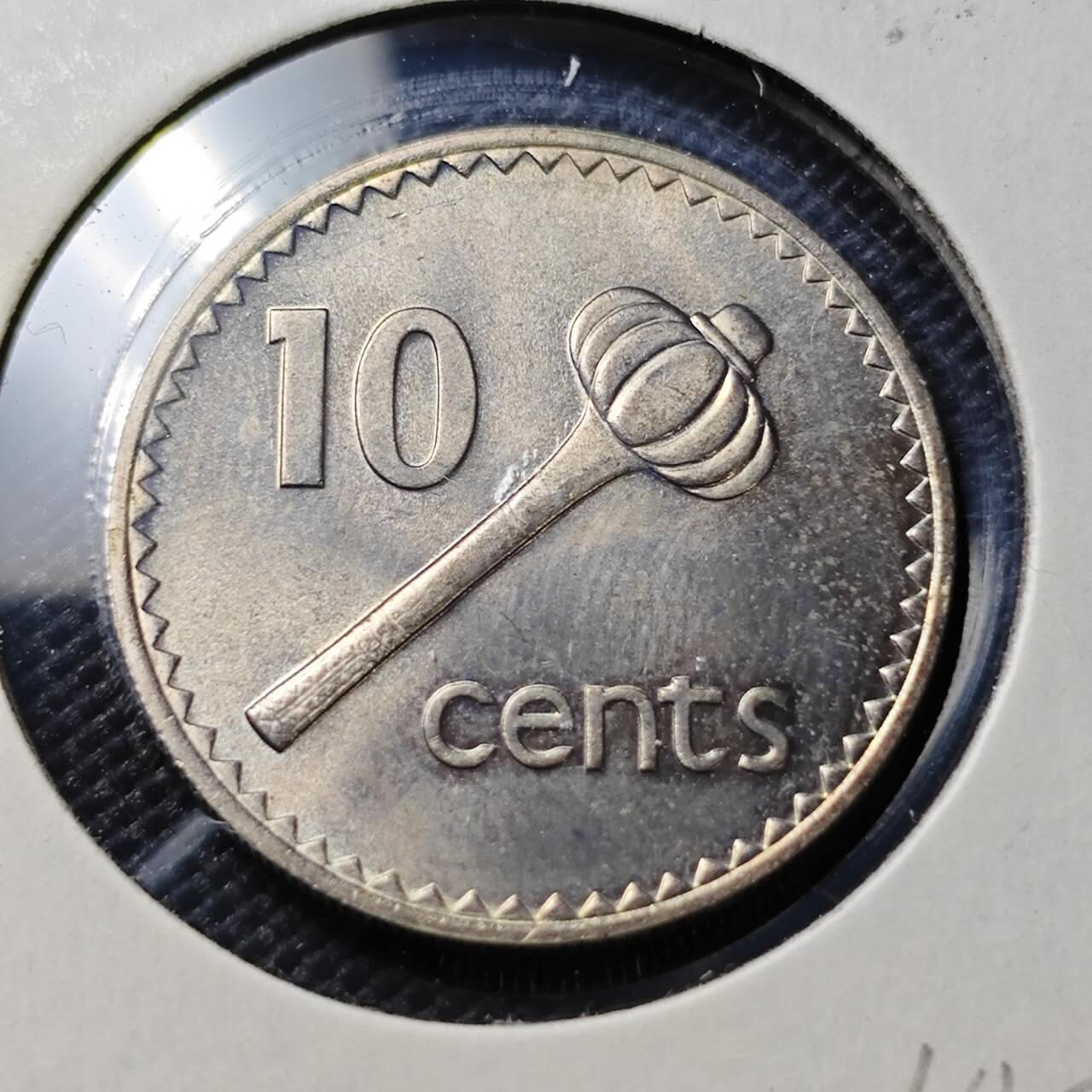 KK钱币收藏小铺  第356场  2月预留时间 周末发货  1979斐济10分 好品