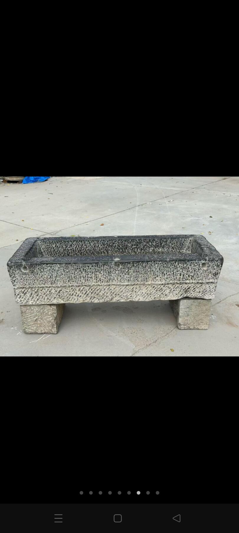 清代青石养鱼盆，全品保老，保浆厚重，茶室，会所，农家院，养鱼佳选