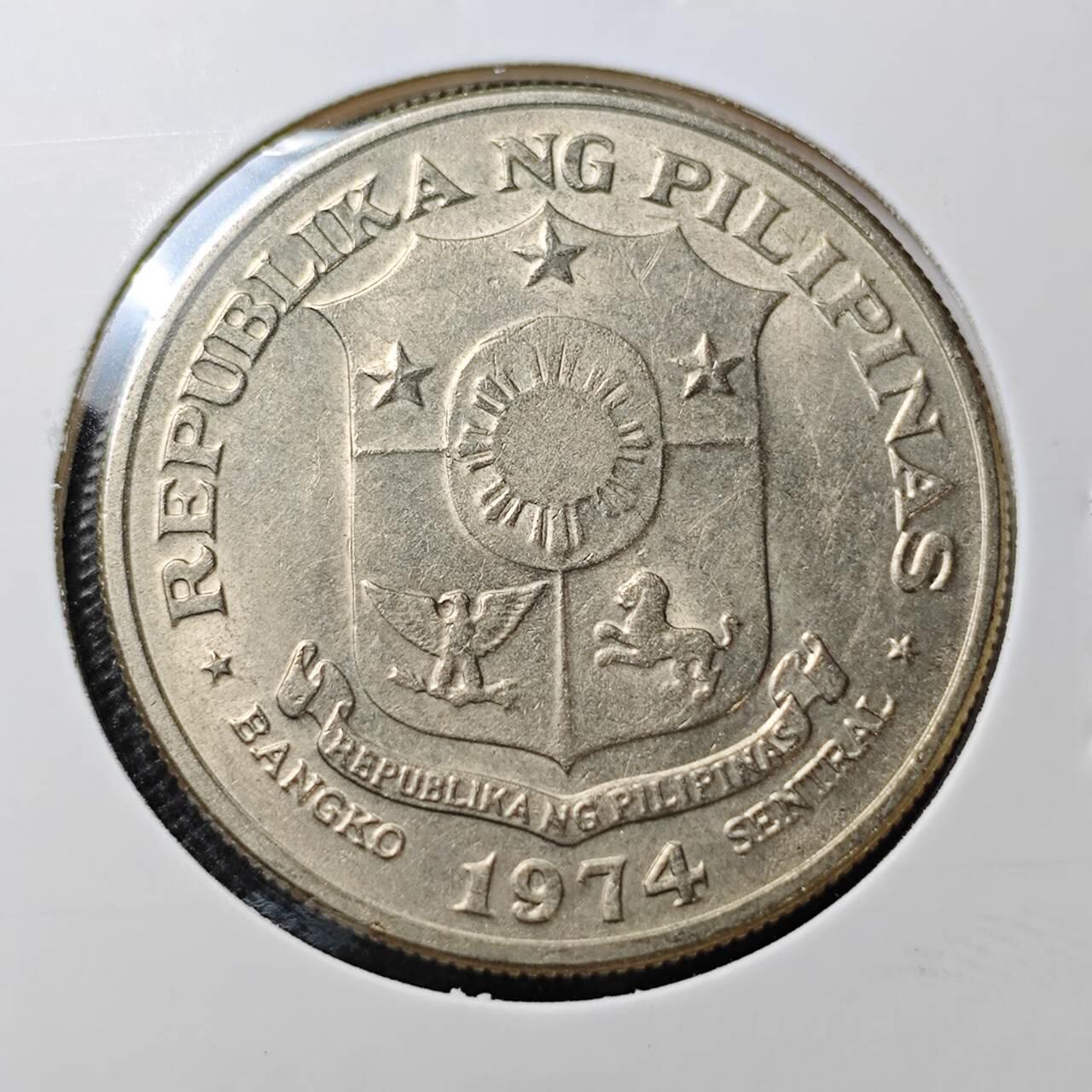KK钱币收藏小铺  第356场  2月预留时间 周末发货  1974菲律宾1索尔大币