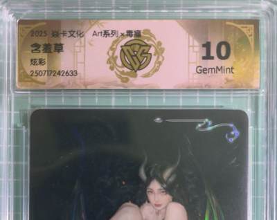 C先生卡牌 第15期 元集纪·刷子签·罐儿签·毒瘤签(持续收拍品中...) - 【炫彩】燎原×毒瘤《Art系列》含羞草 10G