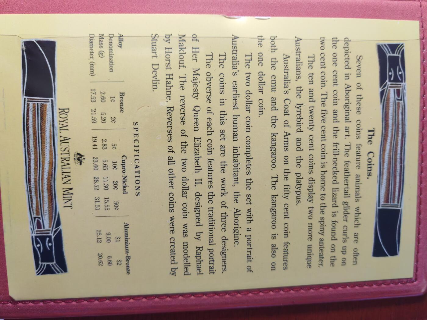 长老汇蛇年精选第六十五场拍卖 1990澳大利亚8枚套精制币，盒证全，克书105美金