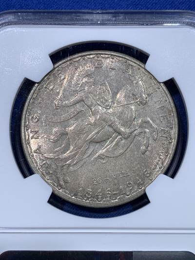 《竞宝斋》第430场 周日，周一，周二 3场连拍 （全场包邮） 三枚一组 NGC MS65-66 卢森堡1946年100法郎、50法郎、20法郎骑士马剑银币，纪念卢森堡大公瞎子约翰战死600周年纪念币，瞎子约翰的战死代表中世纪骑士精神的陨落，三枚币包浆统一，编号连续，适合一次性成套入藏