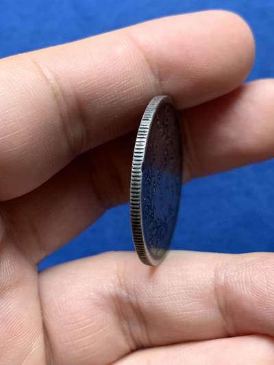 《竞宝斋》第430场 周日，周一，周二 3场连拍 （全场包邮） 缅甸孔雀1KYAT银币 细节见图