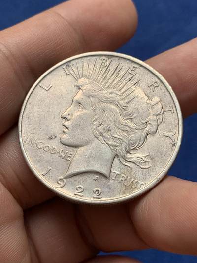 《竞宝斋》第430场 周日，周一，周二 3场连拍 （全场包邮） 美国1922年和平银币