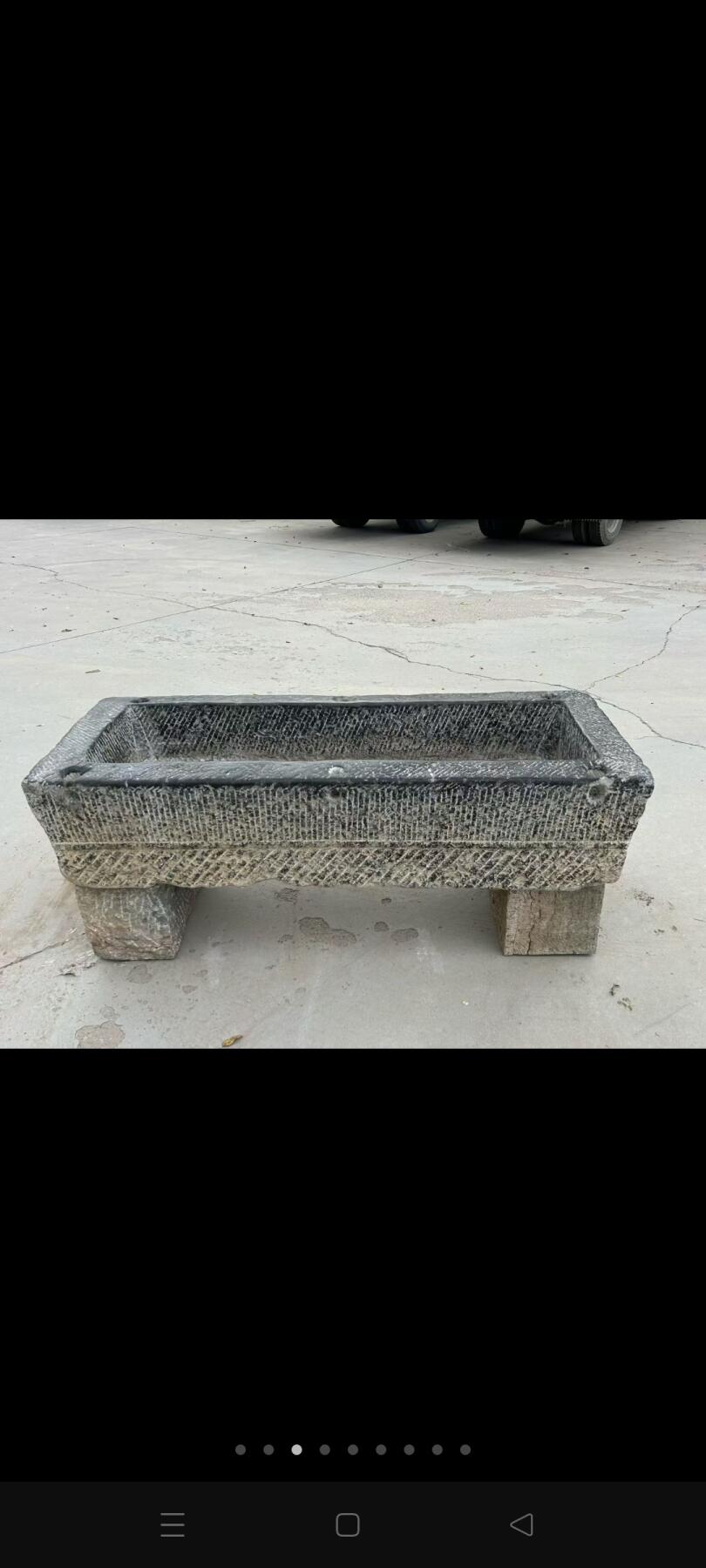 清代青石养鱼盆，全品保老，保浆厚重，茶室，会所，农家院，养鱼佳选