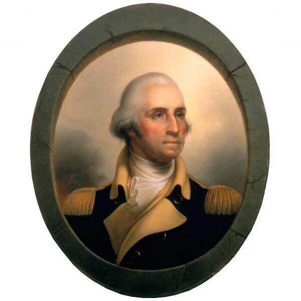 美国纪念1776年 华盛顿总统波士顿战役 高浮雕精制大白铜章 40MM