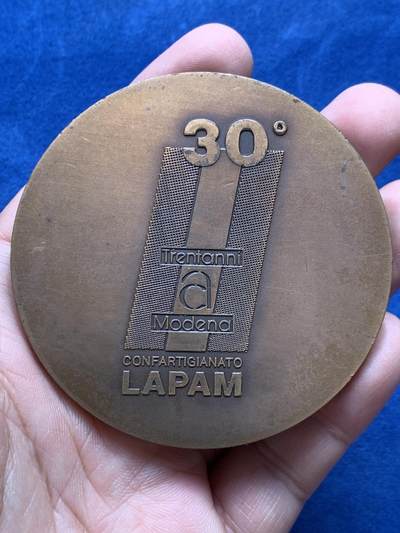 《竞宝斋》第430场 周日，周一，周二 3场连拍 （全场包邮） 意大利 高浮雕铜章 大直径 手感十足 149克 71mm