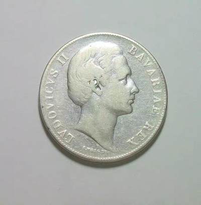 【银】德国巴伐利亚1869年 圣母抱婴1泰勒银币 好品 - 【银】德国巴伐利亚1869年 圣母抱婴1泰勒银币 好品