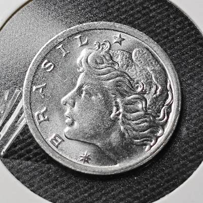 KK钱币收藏小铺  第356场  2月预留时间 周末发货 - 1975巴西2分农粮纪念币 