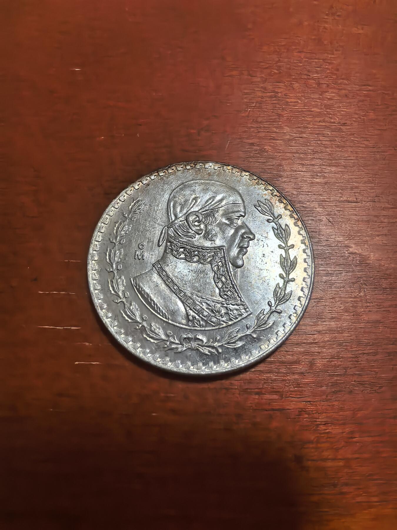 长老汇蛇年精选第六十五场拍卖 1960墨西哥1比索银币，16克100银，未流通品