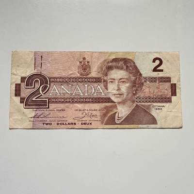 🌹外币初藏🌹🐯2025年第117场  每周二四六晚8️⃣点 接代拍 - 加拿大1986年¥2 a