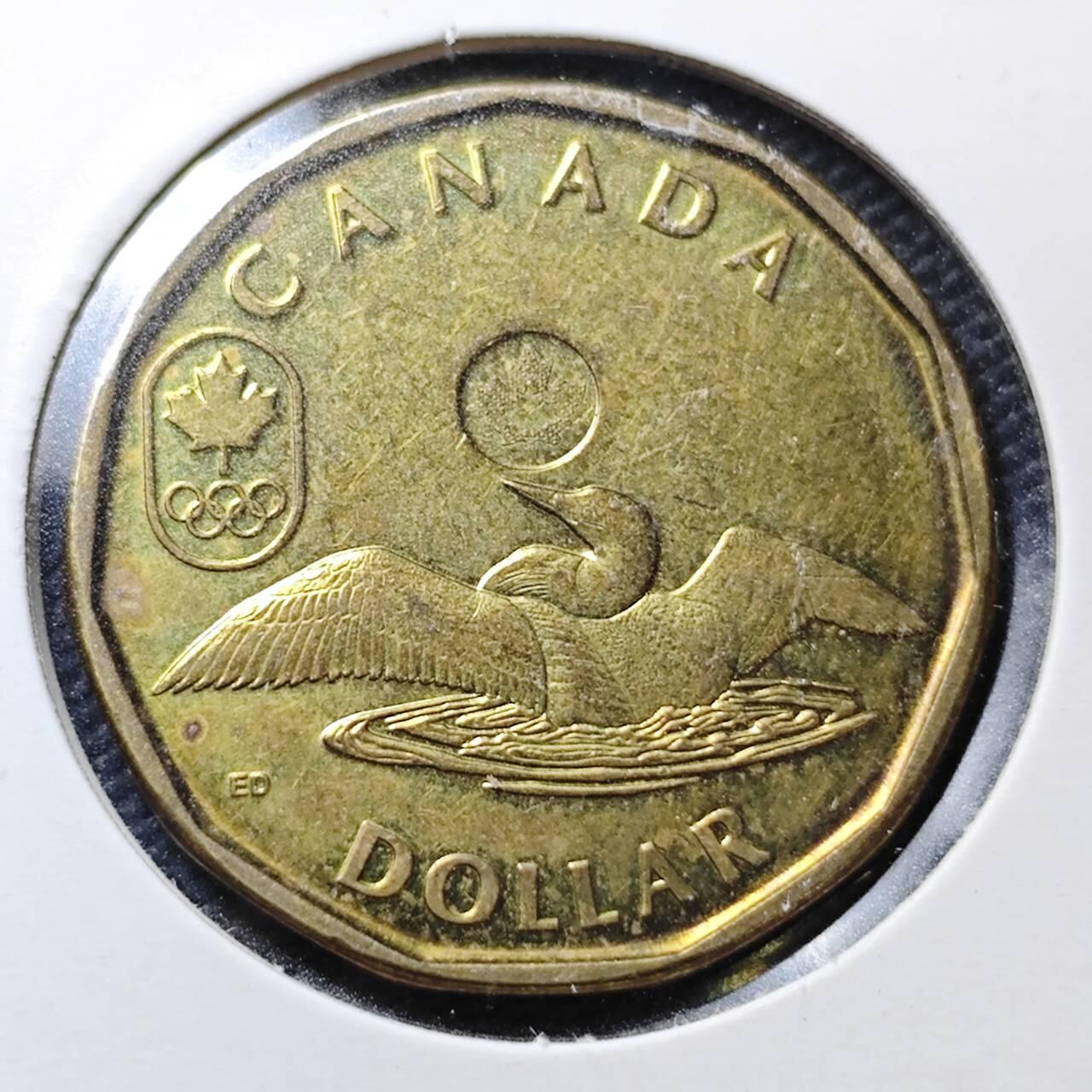 KK钱币收藏小铺  第356场  2月预留时间 周末发货  加拿大一元纪念币 奥运纪念币