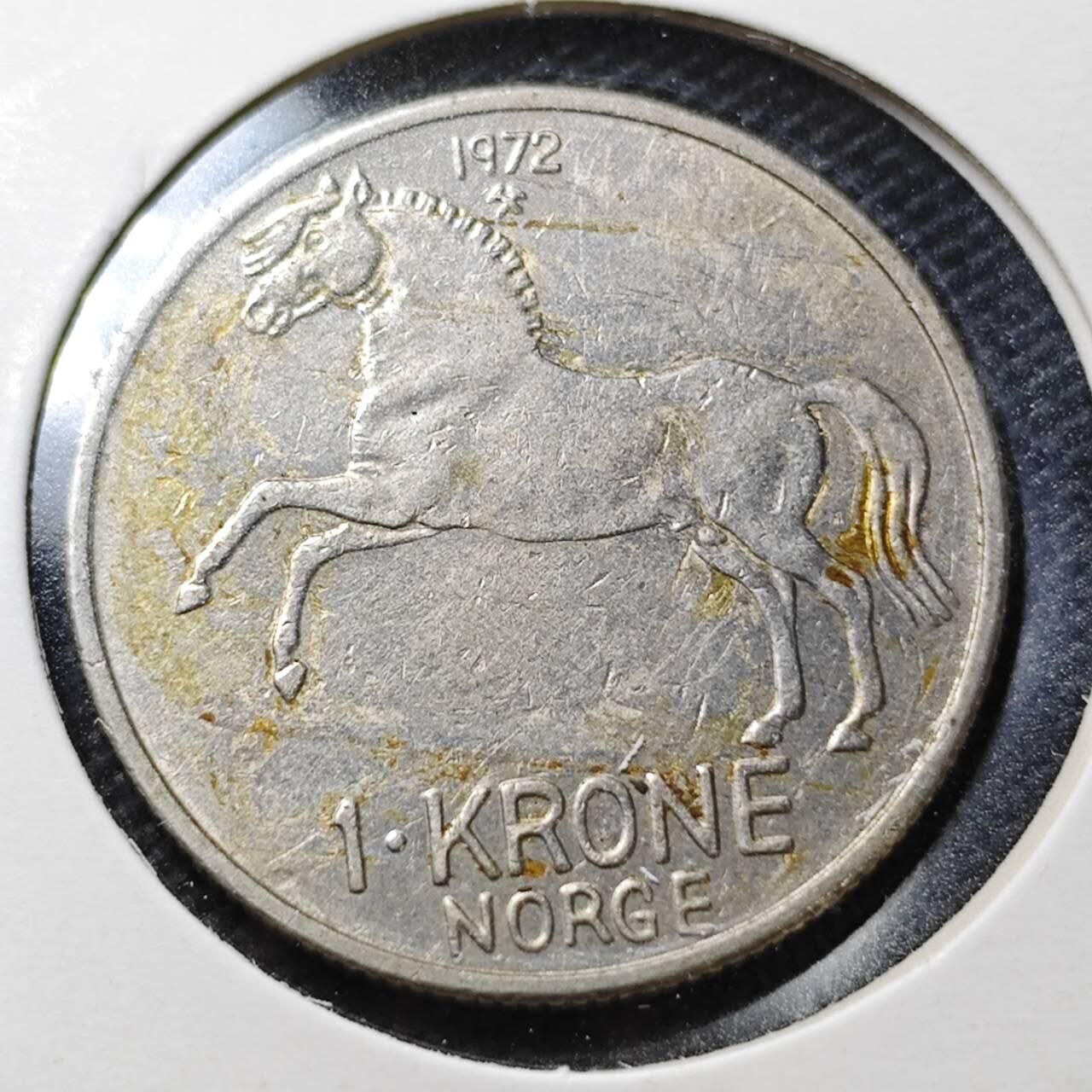 KK钱币收藏小铺  第356场  2月预留时间 周末发货  挪威1克朗 动物版