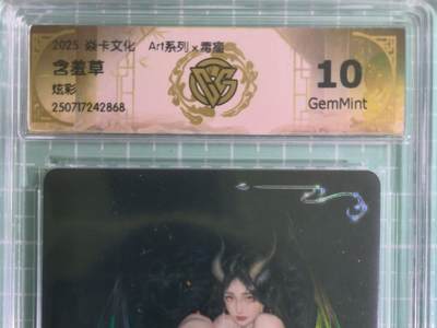 C先生卡牌 第15期 元集纪·刷子签·罐儿签·毒瘤签(持续收拍品中...) - 【炫彩】燎原×毒瘤《Art系列》含羞草 10G