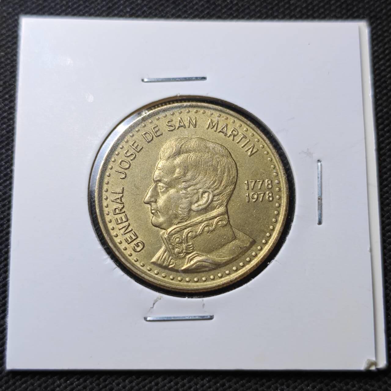 KK钱币收藏小铺  第356场  2月预留时间 周末发货  1978阿根廷100比索 纪念币