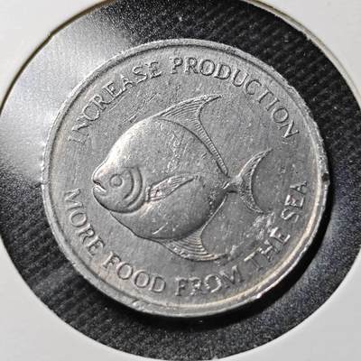 KK钱币收藏小铺  第356场  2月预留时间 周末发货 -  新加坡5分 农粮纪念币