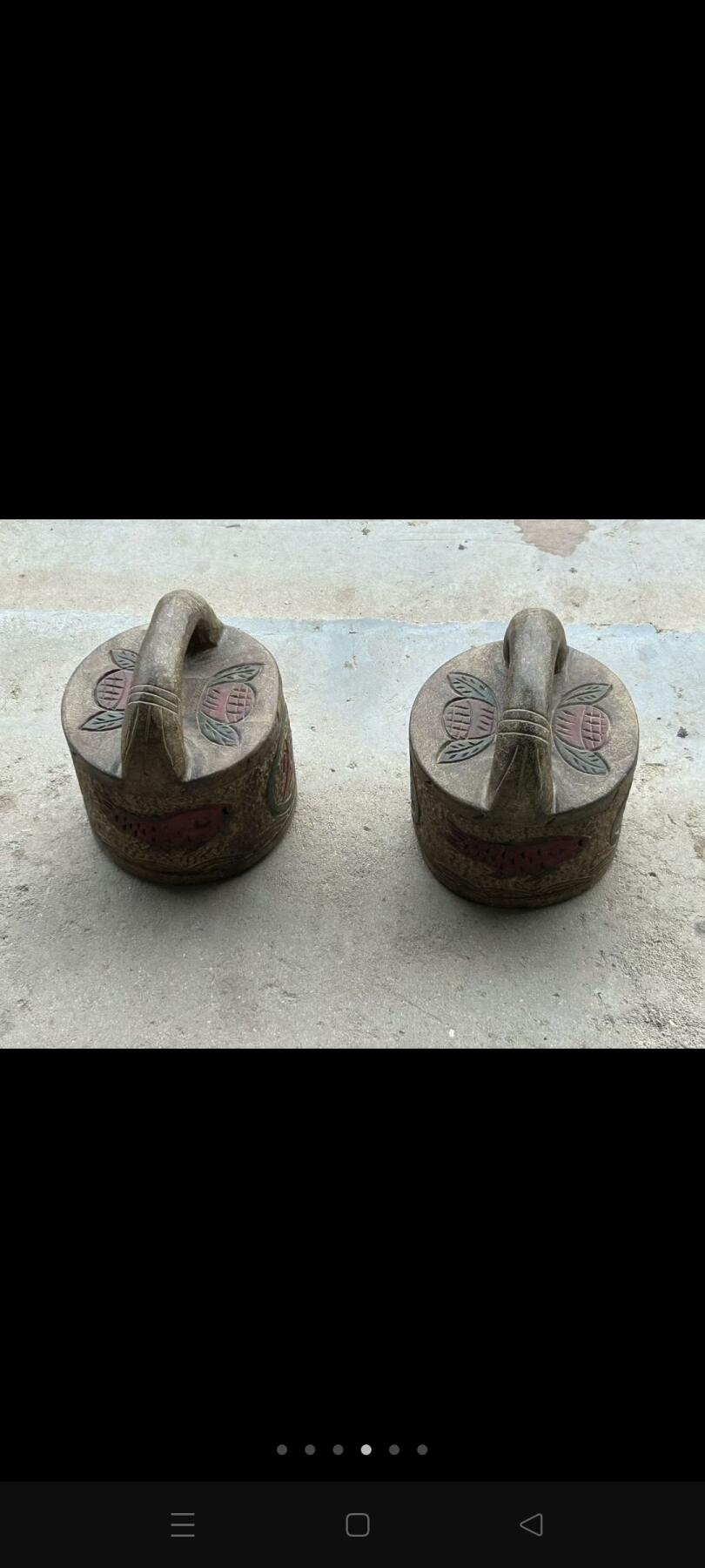 青石练功石，石权，尺寸如图，带字，全品