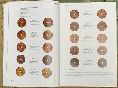 《竞宝斋》第430场 周日，周一，周二 3场连拍 （全场包邮） 越南最新发售的硬币类书籍，涵盖了法属印支至今所发行的金属流通币，铜板纸限量印刷，这本目录可用作工具书，也可收藏，细节见图。