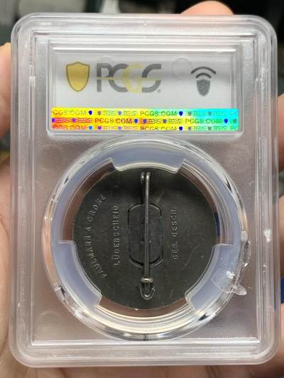 《竞宝斋》第430场 周日，周一，周二 3场连拍 （全场包邮） PCGS UNC 1934年德国 帝国 美属落榜生 集会挂章 加厚盒封装 非常少见的品种 细节见图
