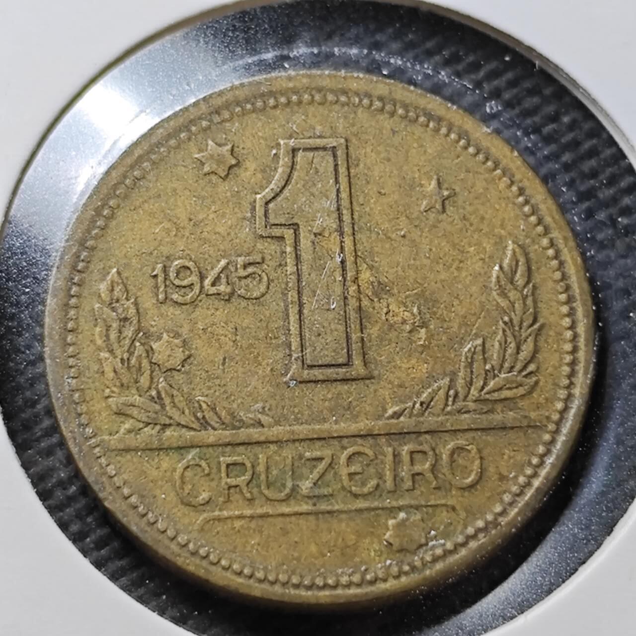 KK钱币收藏小铺  第356场  2月预留时间 周末发货  巴西1克鲁塞罗铜币