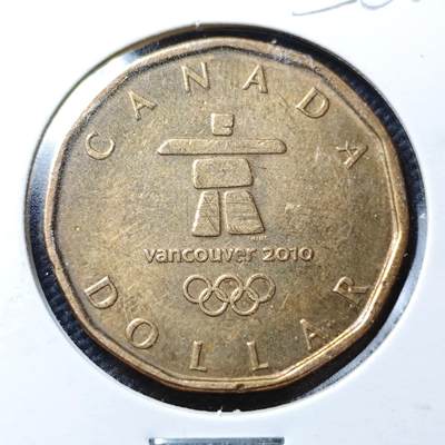 KK钱币收藏小铺  第356场  2月预留时间 周末发货 -  2010加拿大1元 纪念币