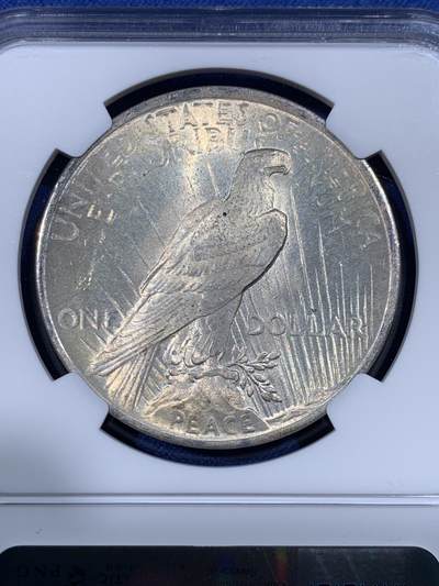 《竞宝斋》第430场 周日，周一，周二 3场连拍 （全场包邮） NGC MS65 美国1923年和平1美元银币 上65分不容易