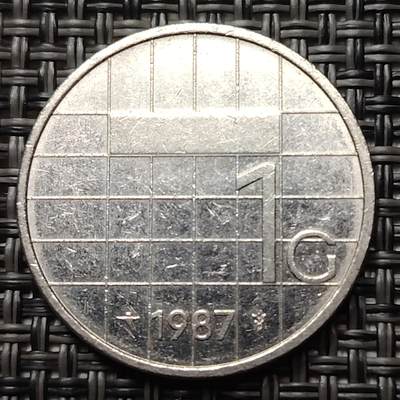 布加迪🐬～世界钱币(上海)🌾第 252 期 /  各国套币和散币 - 荷兰🇳🇱 1987年 1盾