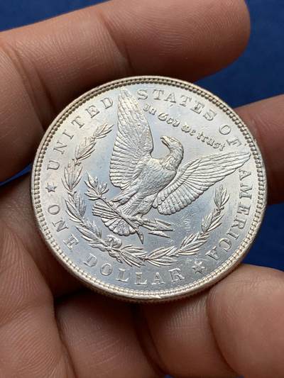 《竞宝斋》第430场 周日，周一，周二 3场连拍 （全场包邮） 美国1885年摩根银币 光度好状态也好