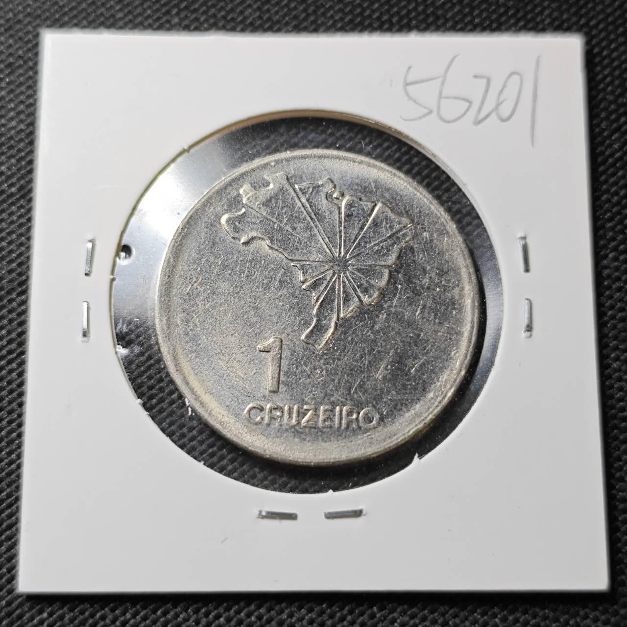 KK钱币收藏小铺  第356场  2月预留时间 周末发货  巴西1克鲁塞罗纪念币