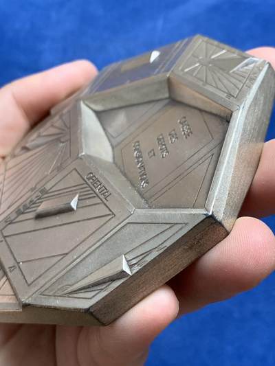 《竞宝斋》第430场 周日，周一，周二 3场连拍 （全场包邮） 法国信托投资局镀银铜章 92mm 813克 厚重压手 1991 丰饶角铜标