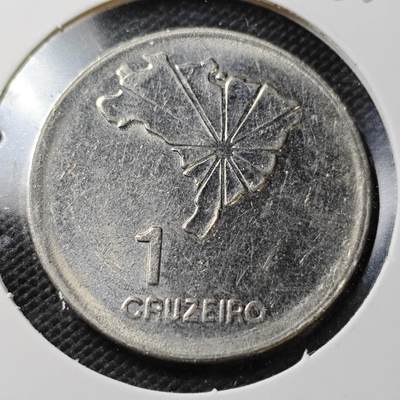 KK钱币收藏小铺  第356场  2月预留时间 周末发货 -  巴西1克鲁塞罗纪念币