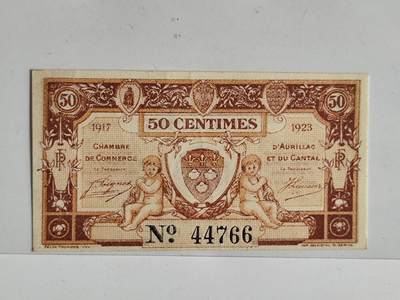 10月19日外国钱币 纸币专场 - 1923年法国50生丁纸币 少件品种