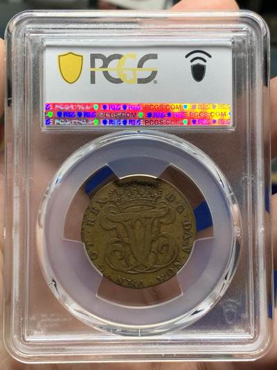 《竞宝斋》第430场 周日，周一，周二 3场连拍 （全场包邮） 亚军分 PCGS XF45  丹属西印度群岛 1764 腓特烈五世 24SK 稀有品种