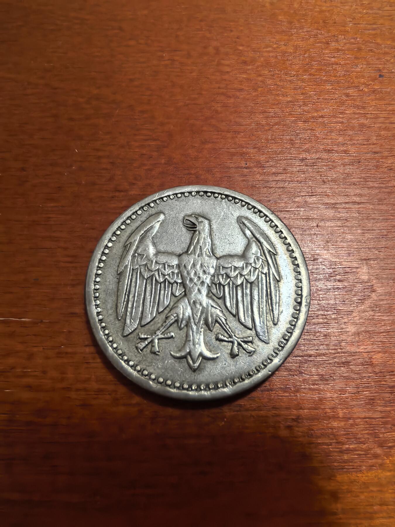 长老汇蛇年精选第六十五场拍卖 1924A魏玛德国3马克银币，克书MS63分180美金