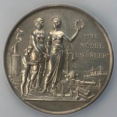 掌中浮雕-藏着的欧洲第038场 - NGC UNCD ：1936年英国模型工程协会颁发的获奖银章，51mm