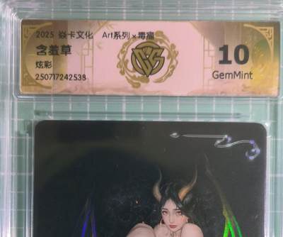 C先生卡牌 第15期 元集纪·刷子签·罐儿签·毒瘤签(持续收拍品中...) - 【炫彩】燎原×毒瘤《Art系列》含羞草 10G