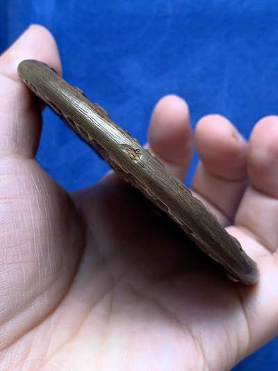 《竞宝斋》第430场 周日，周一，周二 3场连拍 （全场包邮） 意大利1837-1987五十周年铜章一枚 人物形象清晰 高浮雕鼻尖耸立 283.8克 88.2mm 细节见图