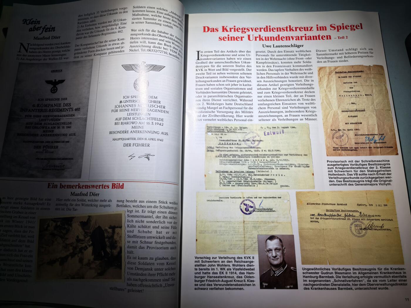 盛世勋华——号角文化勋章邮票专场拍卖第284期 德国出版 Militaria-Magazin杂志 2009年11/12月刊总第141期 58页