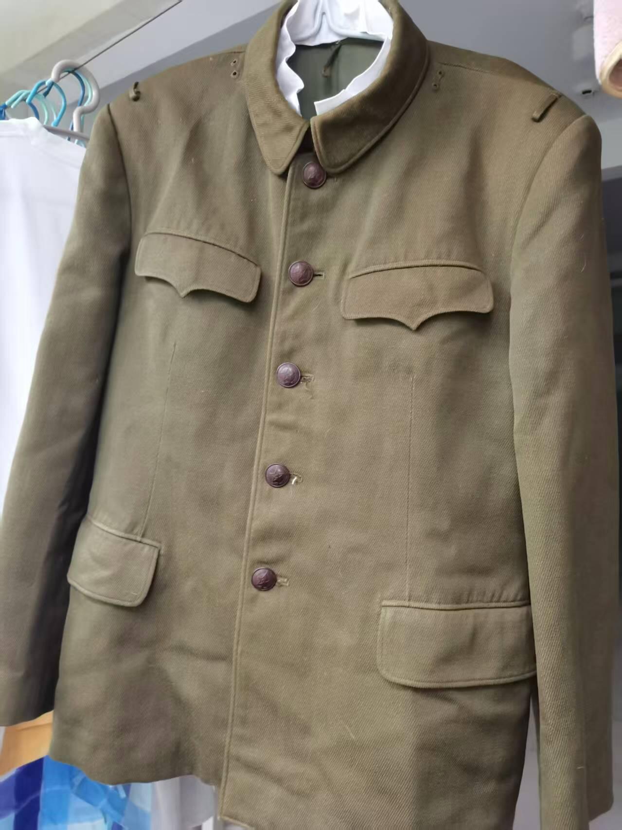 罗岚⭐爱藏⭐精品专拍第六场-分享拍场赚佣金 su-M五五式校官冬季常服一套 马裤呢材质 正二号大小适合175-180体型适中穿着 55时期原品非后造