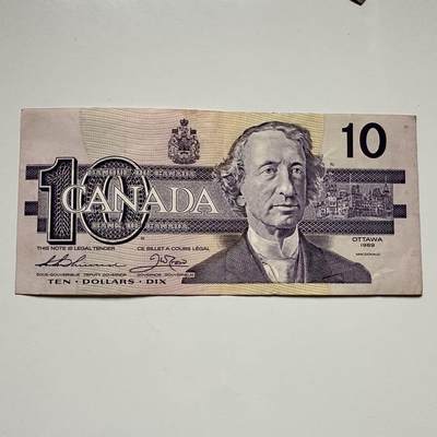 🌹外币初藏🌹🐯2025年第117场  每周二四六晚8️⃣点 接代拍 - 加拿大1989年¥10
