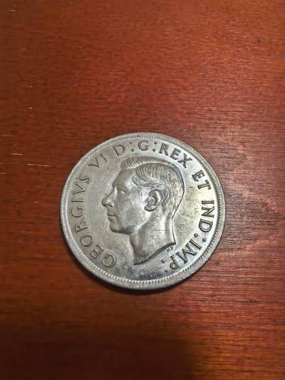 长老汇马年精选第四场拍卖 - 1939加拿大乔治六世议会1加元银币，23.33克800银