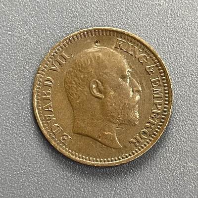 回流1019 - 英属印度1910年1/2派斯 爱德华七世
